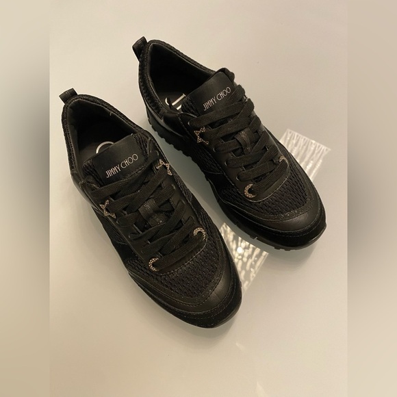 Jimmy Choo Women’s Black Sneakers size 36 - Picture 5 of 9